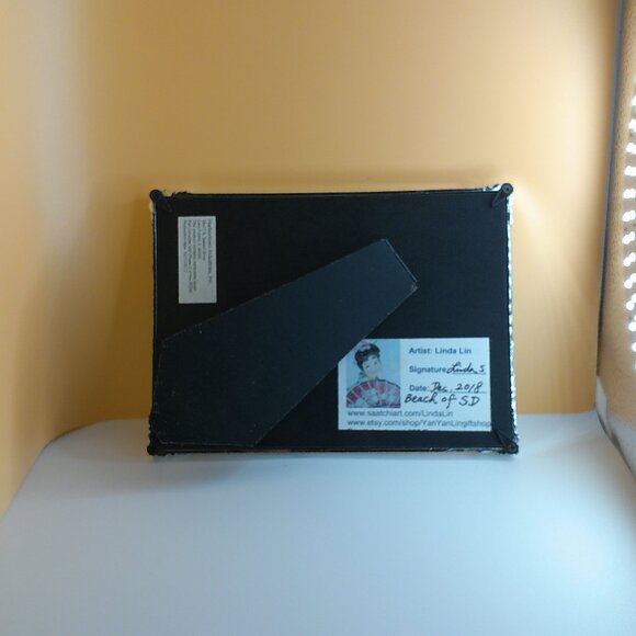 Cliff-side Red House, 5x7 Art print within a new silver color metal Frame - Picture 6 of 6